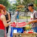 Watermelon man in Sultanahmet Square