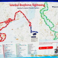 Bosphorus sightseeing map