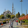 View towards the Blue Mosque