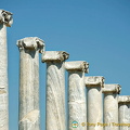 Columns that line the street in Perge