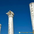 Some columns have interesting engravings of notable Perge personalities