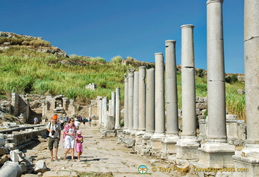 Colonnaded boulevard leading to the Nymphaeum