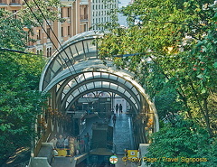 Funicular railway from the port to Kyiv (Kiev) city
