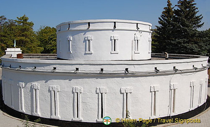 Malakoff Hill: This sem-circular white building was once a defensive tower