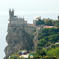 Yalta - Ukraine (2422 visits) Swallow's Nest - Castle of Love. View from across the bay. Yalta - Ukraine