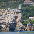 Yalta - Ukraine (3208 visits) Water view of Swallow's Nest from our river boat Yalta - Ukraine