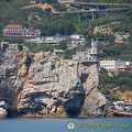 Yalta - Ukraine (3262 visits) Water view of Swallow's Nest from our river boat Yalta - Ukraine