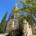 Tony outside Bonnieux Eglise Neuve