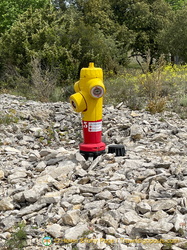 Our Red hydrant marker is now Yellow
