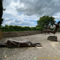 Sculptures in Joucas square