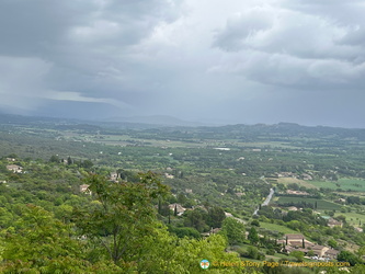 View back to Roussillon