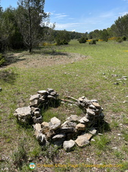 Circle of stone where hunters take a rest