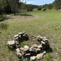 Circle of stone where hunters take a rest
