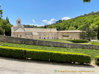A pale looking Abbaye de Sénanque