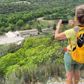 Hilltop view of Abbaye de Sénanque