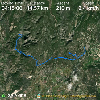 Gordes to Fontaine-de-Vaucluse route map