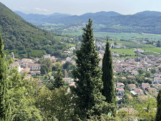 View of Cison di Valmarino village