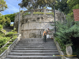 Steps to San Giusto castle