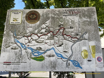 Prosecco Route map