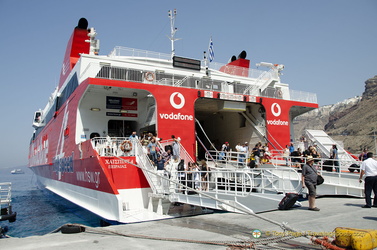 Passengers disembarking 