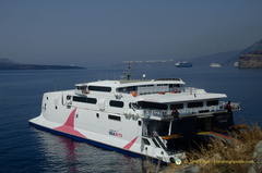 View down to Santorini-Port 