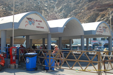 Tourist services at Santorini-Port 