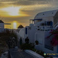 Oia Windmills Sunset shot