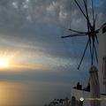 Oia Windmills Sunset shot
