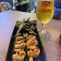 Grilled prawns at the Buga Ramen
