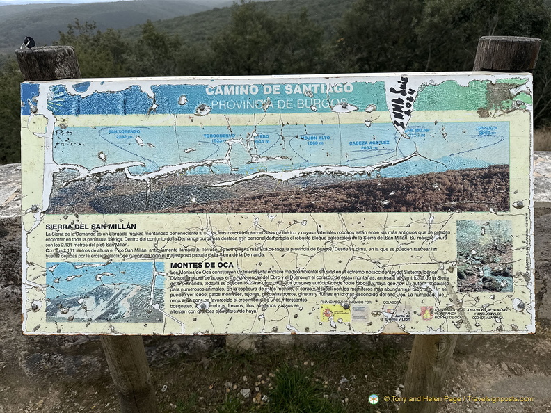 Mountain ranges in Burgos province