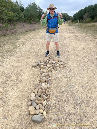 No mistaking the way to Santiago de Compostela