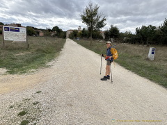 Happy to be reaching San Juan de Ortega