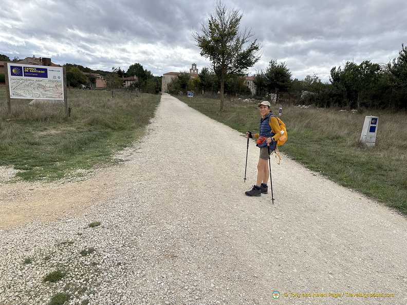 Happy to be reaching San Juan de Ortega