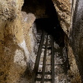 Carriage track in cave