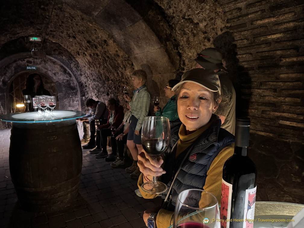 Our wine-tasting begins