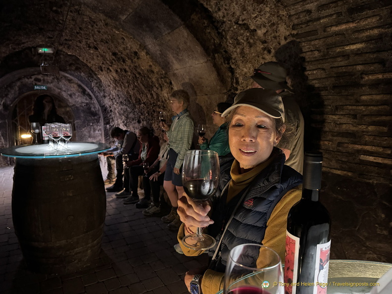 Our wine-tasting begins