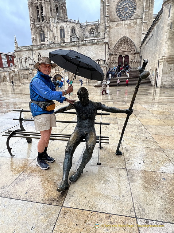 Tony gives cover to this tired pilgrim