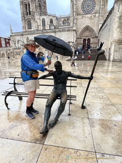 Tony gives cover to this tired pilgrim