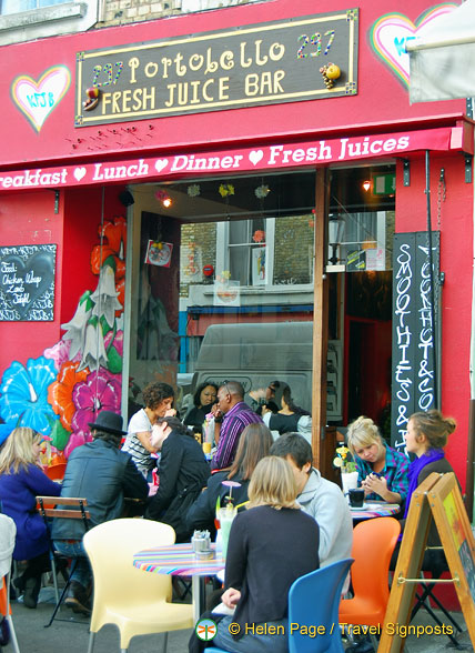 A very popular Portobello juice bar