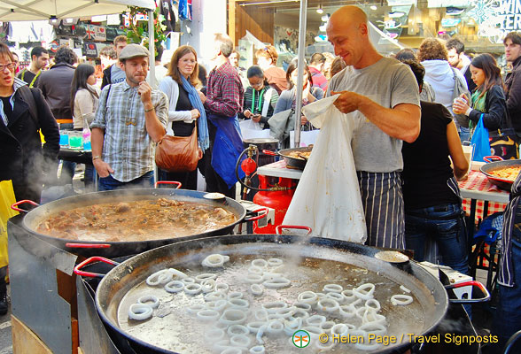 Giant pans of paella