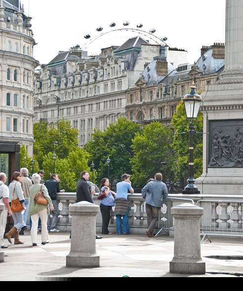 A glimpse of the London Eye