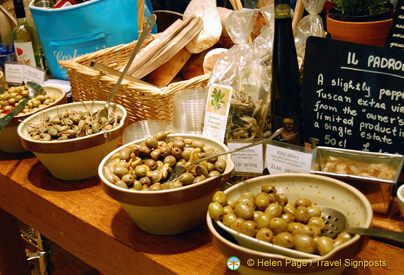Olives at Carluccio's