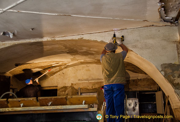 Renovation work after the Passau flooding