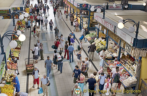 Produce section of the Great Market Hall