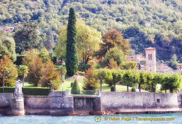 The gardens in Torno