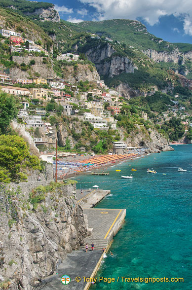 View of Positano coast
