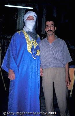 Marrakesh shopping - Even I didn't recognize Tony