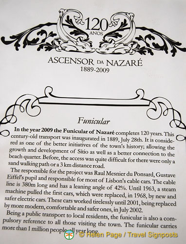 Nazare. Portugal (852 visits) About Nazare's funicular (H) Nazare. Portugal