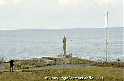 Point de Hoc Rangers' Memorial (1580 visits) Point de Hoc Rangers' Memorial Point de Hoc Rangers' Memorial