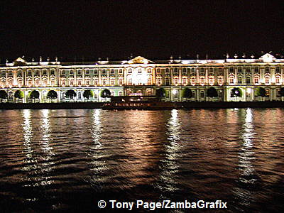 Neva River view of the Hermitage
